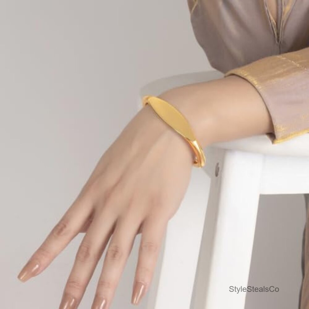 Adjustable 925 Sterling Silver Bangle Bracelet St… - image 4